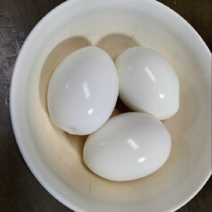 こんにちは。つやつやゆで卵できました。レシピ有難うございました。